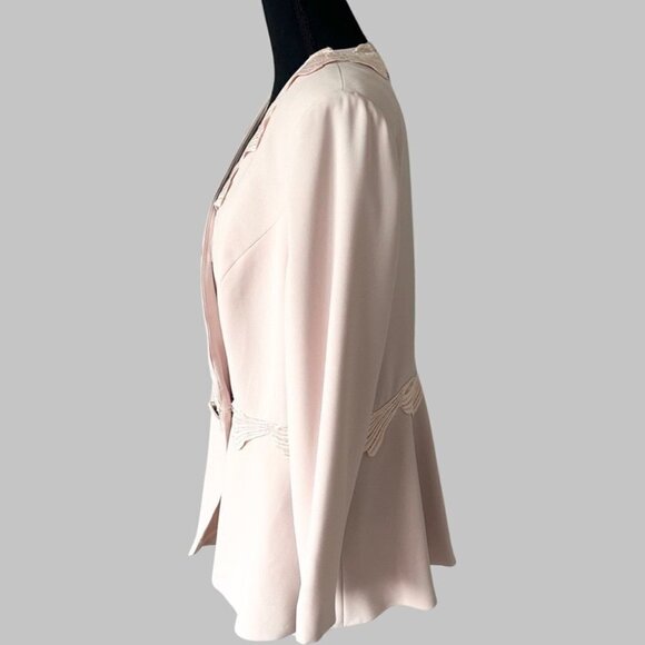 Vintage Blue Bird B.B. Couture Pink Peplum Hem  Blazer - Picture 2 of 16